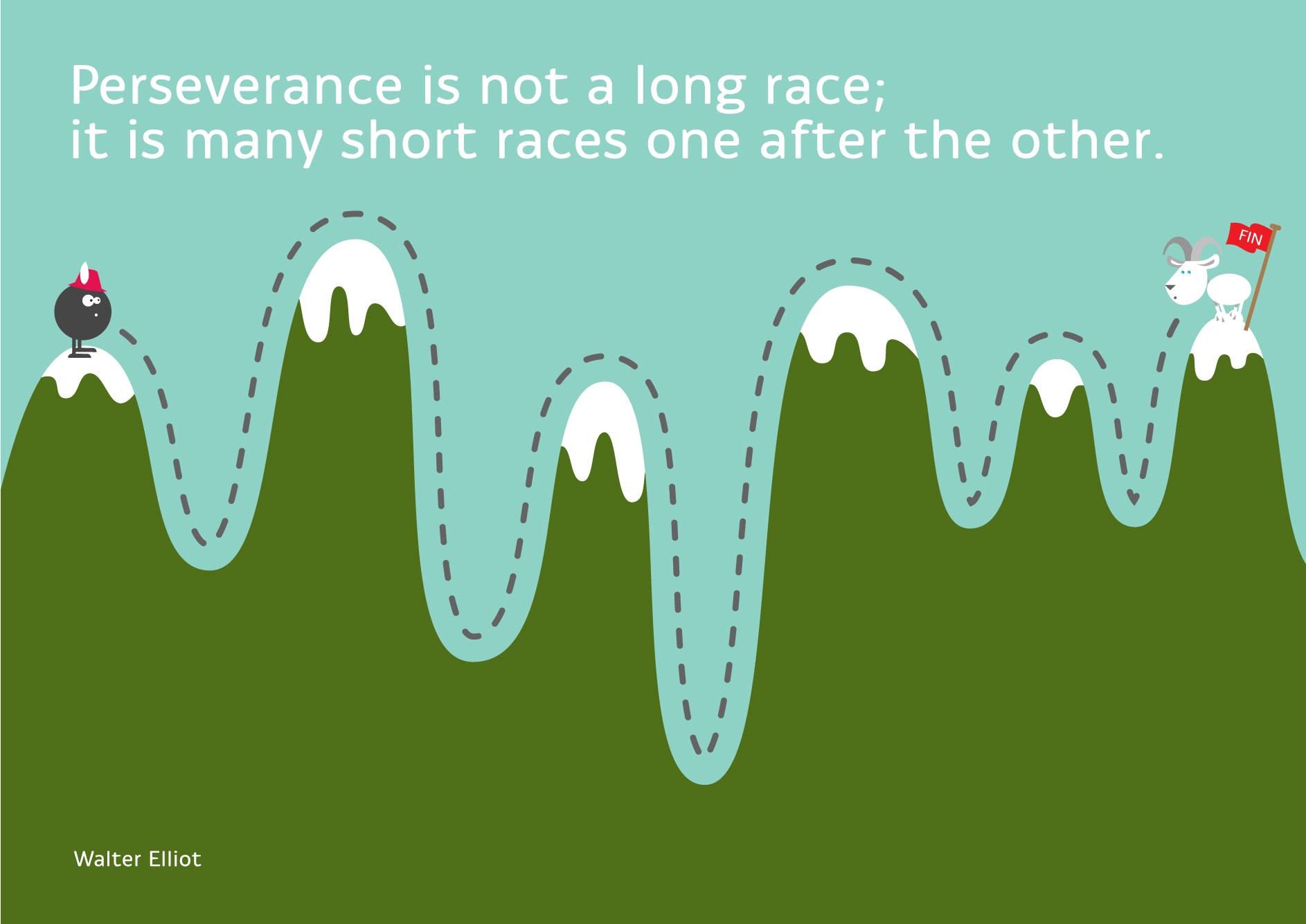 Perseverance is not a long race  Salamala